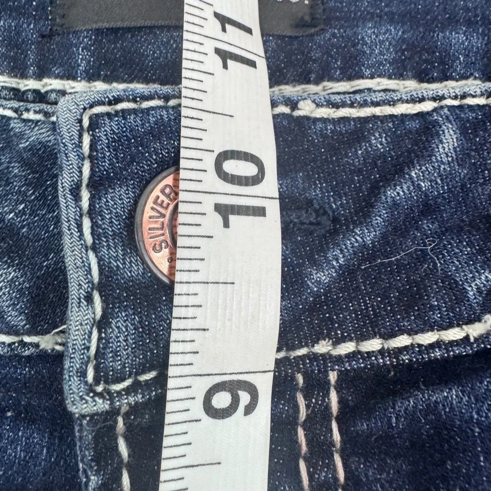 Silver Jeans Co Suki Slim Boot Women 24 Indigo Curvy Mid Rise W93616SSX394